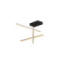 Antama Integrated LED Semi Flush Ceiling Light Sandy Black Gold Triac Dimmable LED 26W 973lm 3200K-3