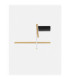 Antama Integrated LED Semi Flush Ceiling Light Sandy Black Gold Triac Dimmable LED 26W 973lm 3200K-4