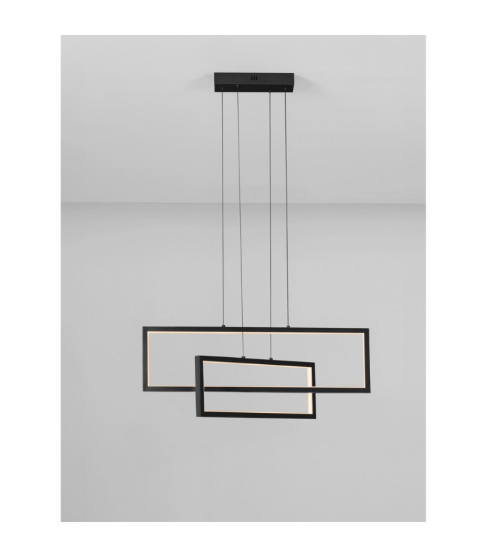 Alis Integrated LED Pendant Ceiling Light Sandy Black Triac Dimmable LED 47W 1180lm 3200K-4