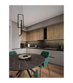 Alis Integrated LED Pendant Ceiling Light Sandy Black Triac Dimmable LED 37W 925lm 3200K-2