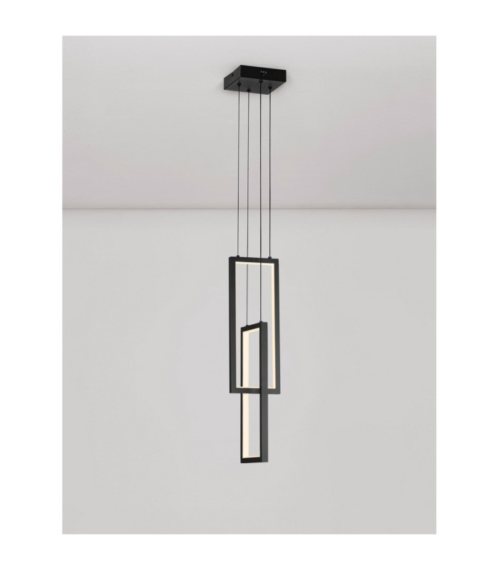 Alis Integrated LED Pendant Ceiling Light Sandy Black Triac Dimmable LED 37W 925lm 3200K-4