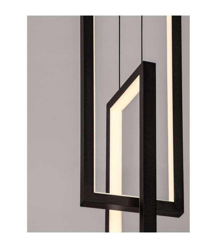 Alis Integrated LED Pendant Ceiling Light Sandy Black Triac Dimmable LED 37W 925lm 3200K-6