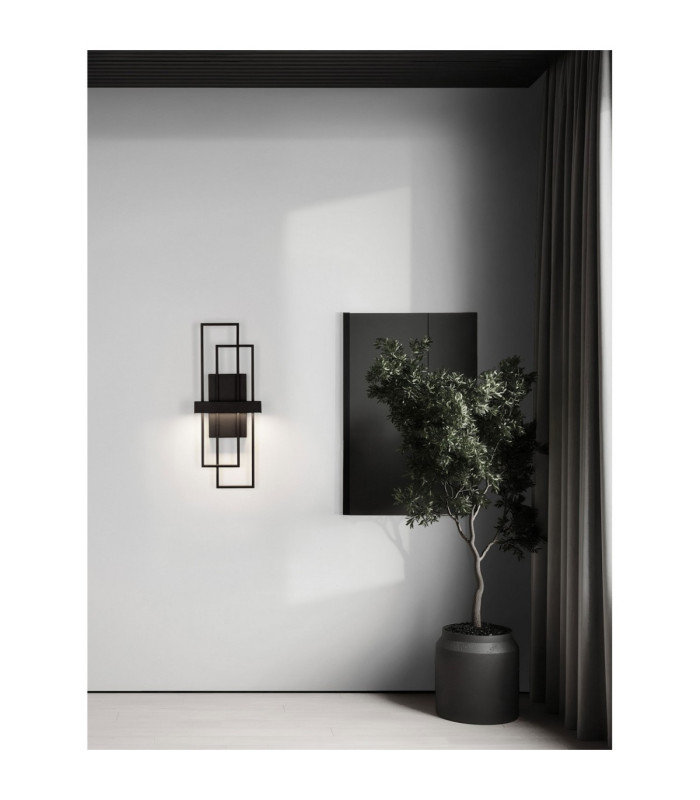 Alis Integrated LED Wall Lamp Sandy Black Triac Dimmable LED 8W 202lm 3200K-2