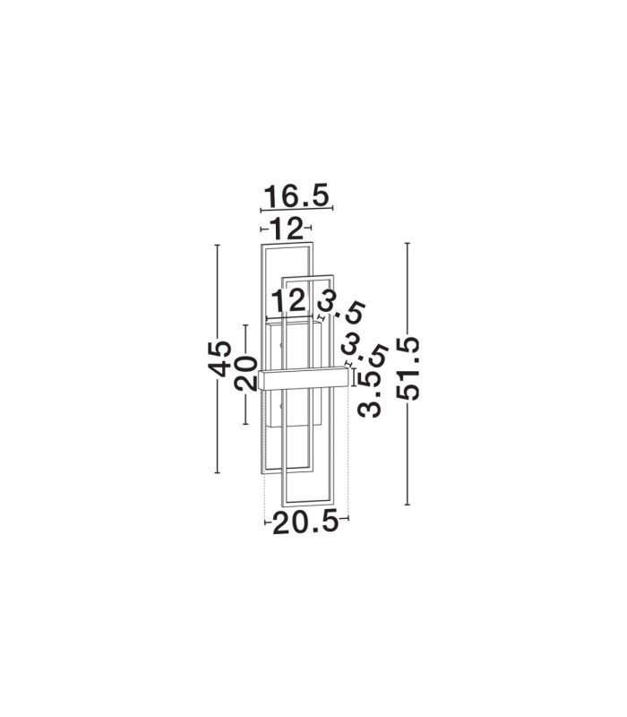 Alis Integrated LED Wall Lamp Sandy Black Triac Dimmable LED 8W 202lm 3200K-8