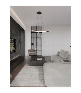 Nue Integrated LED Pendant Ceiling Light Matt Black Triac Dimmable LED 29W 1833lm 3000K-2