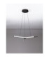 Nue Integrated LED Pendant Ceiling Light Matt Black Triac Dimmable LED 29W 1833lm 3000K-3