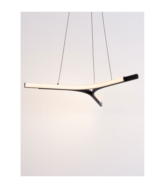 Nue Integrated LED Pendant Ceiling Light Matt Black Triac Dimmable LED 29W 1833lm 3000K-5