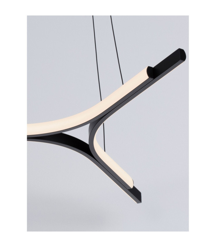 Nue Integrated LED Pendant Ceiling Light Matt Black Triac Dimmable LED 29W 1833lm 3000K-6