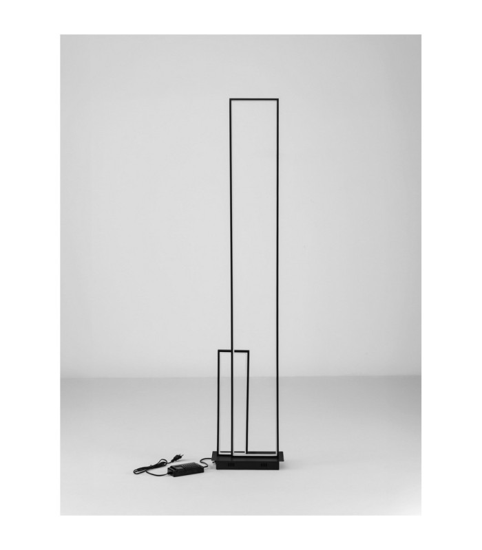 Alis LED Integrated Floor Lamp Sandy Black Dimmable LED 45W 1860lm 3200K-3