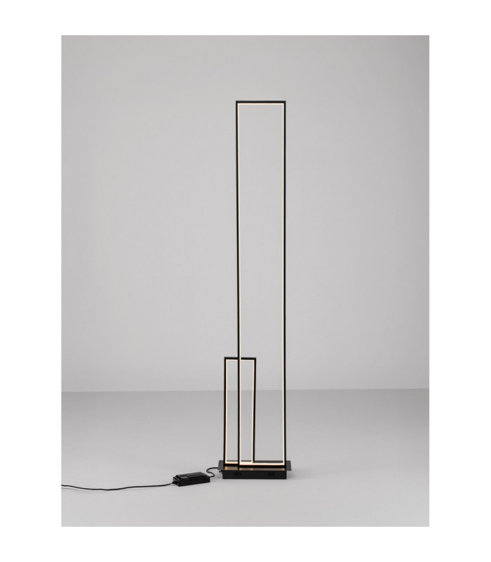Alis LED Integrated Floor Lamp Sandy Black Dimmable LED 45W 1860lm 3200K-4