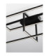 Clea Integrated LED Semi Flush Ceiling Light Sandy Black Triac Dimmable LED 31W 1860lm 3000K-3