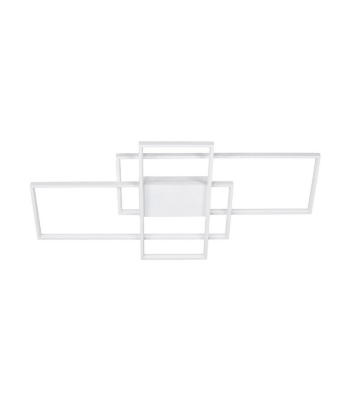 Clea Integrated LED Semi Flush Ceiling Light Sandy White Dimmable LED 58W 3455lm 2700-3500-5000K CCT Remote Control-1