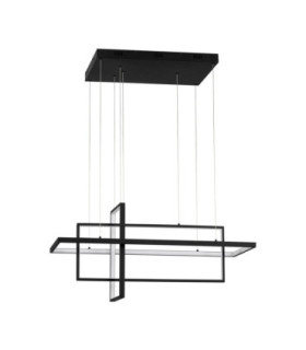 Clea Integrated LED Pendant Ceiling Light Sandy Black Dimmable LED 59W 2129lm 2700-3500-5000K CCT Remote Control-1