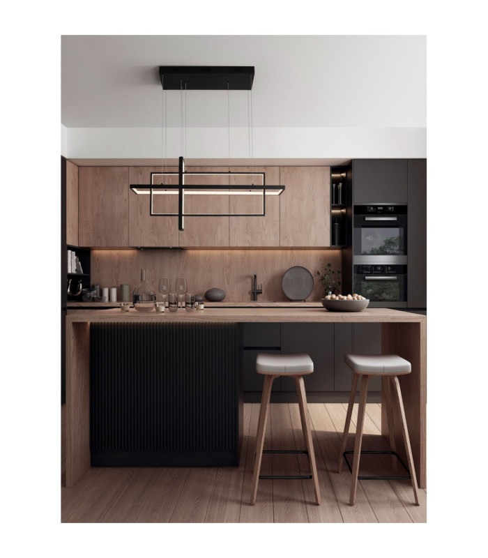 Clea Integrated LED Pendant Ceiling Light Sandy Black Dimmable LED 59W 2129lm 2700-3500-5000K CCT Remote Control-2
