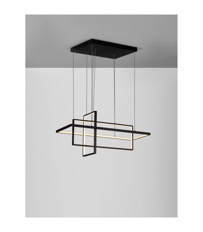 Clea Integrated LED Pendant Ceiling Light Sandy Black Dimmable LED 59W 2129lm 2700-3500-5000K CCT Remote Control-4