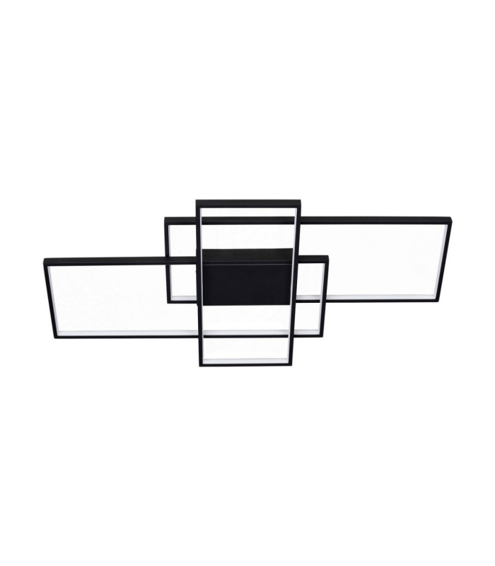 Clea Integrated LED Semi Flush Ceiling Light Sandy Black Dimmable LED 58W 3455lm 2700-3500-5000K CCT Remote Control-1
