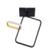 Imar Integrated LED Semi Flush Ceiling Light Sandy Black Gold Triac Dimmable LED 30W 1261lm 3200K-1