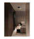Imar Integrated LED Semi Flush Ceiling Light Sandy Black Gold Triac Dimmable LED 30W 1261lm 3200K-2