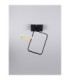 Imar Integrated LED Semi Flush Ceiling Light Sandy Black Gold Triac Dimmable LED 30W 1261lm 3200K-3