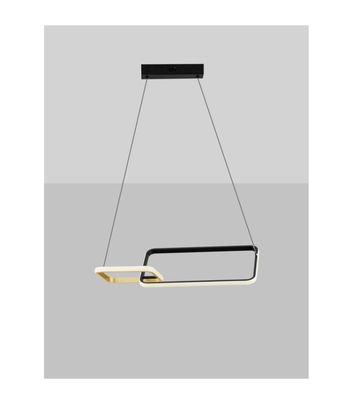 Imar Integrated LED Pendant Ceiling Light Sandy Black Gold Triac Dimmable LED 36W 1685lm 3200K-4