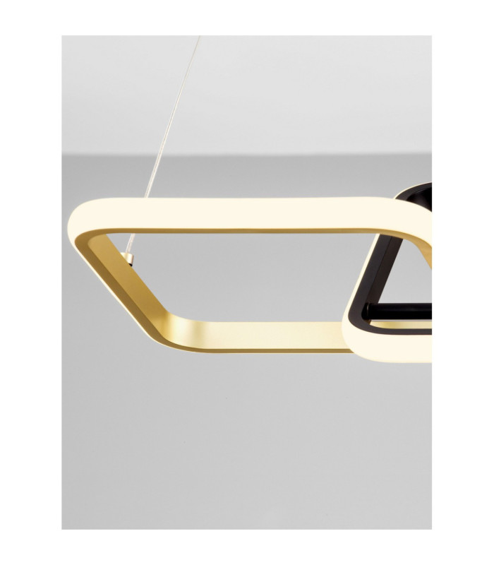 Imar Integrated LED Pendant Ceiling Light Sandy Black Gold Triac Dimmable LED 36W 1685lm 3200K-5