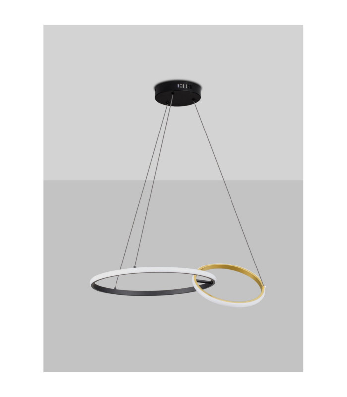 Imar Integrated LED Pendant Ceiling Light Sandy Black Gold Triac Dimmable LED 36W 1620lm 3200K-3