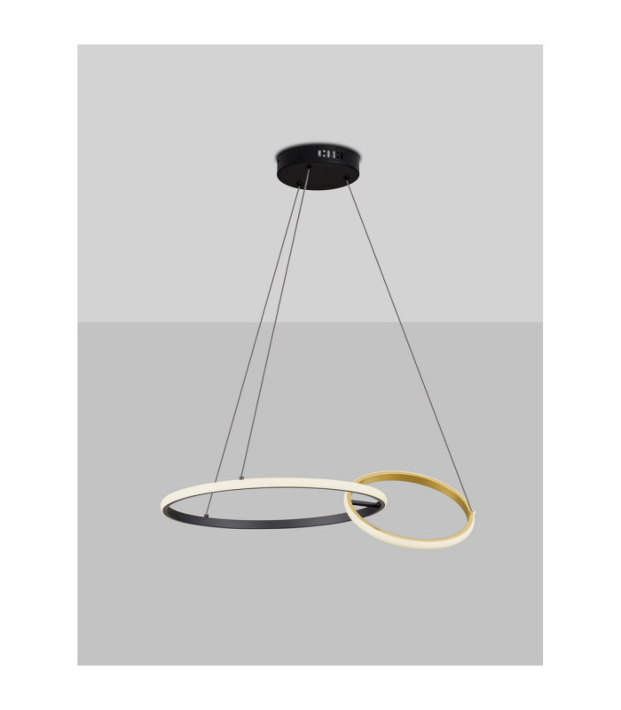 Imar Integrated LED Pendant Ceiling Light Sandy Black Gold Triac Dimmable LED 36W 1620lm 3200K-4