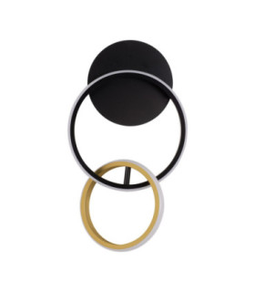 Imar Integrated LED Wall Lamp Sandy Black Gold Triac Dimmable LED 15W 762lm 3200K-1