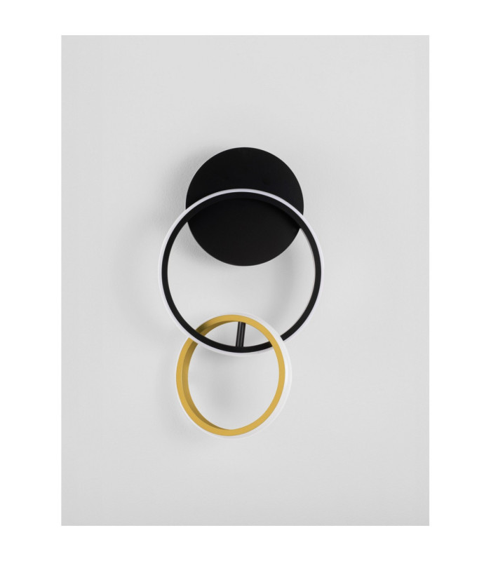 Imar Integrated LED Wall Lamp Sandy Black Gold Triac Dimmable LED 15W 762lm 3200K-3