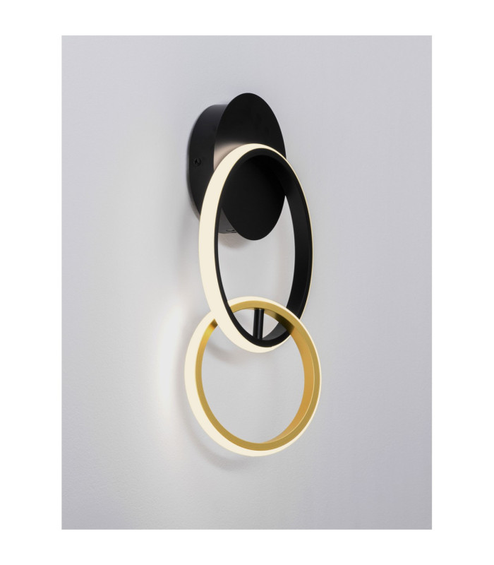 Imar Integrated LED Wall Lamp Sandy Black Gold Triac Dimmable LED 15W 762lm 3200K-5