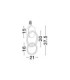 Imar Integrated LED Wall Lamp Sandy Black Gold Triac Dimmable LED 15W 762lm 3200K-6