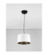 Atil Cylindrical Pendant Ceiling Light Sandy White Black LED 24W 1268lm 3000K-4