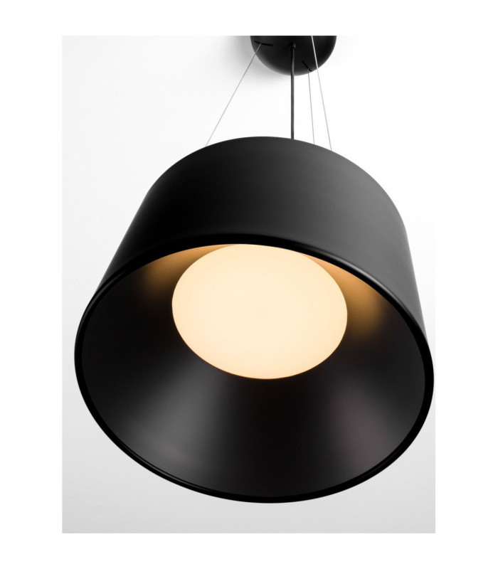 Atil Cylindrical Pendant Ceiling Light Sandy Black LED 24W 1268lm 3000K-5