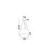 Atil Cylindrical Pendant Ceiling Light Sandy Black LED 24W 1268lm 3000K-6