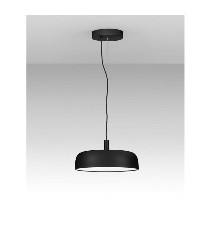 Noelia Dome Pendant Ceiling Light Sandy Black Triac Dimmable LED 27W 1224lm 3000K-3