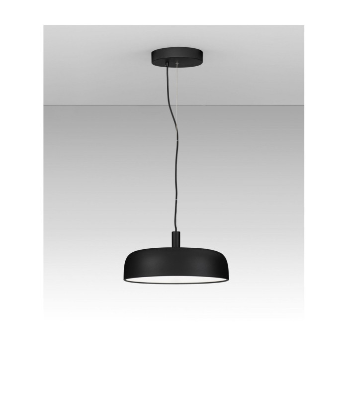 Noelia Dome Pendant Ceiling Light Sandy Black Triac Dimmable LED 27W 1224lm 2700K-3
