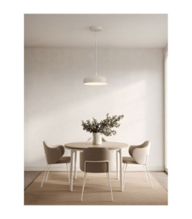 Noelia Dome Pendant Ceiling Light Cream Triac Dimmable LED 27W 1224lm 3000K-2