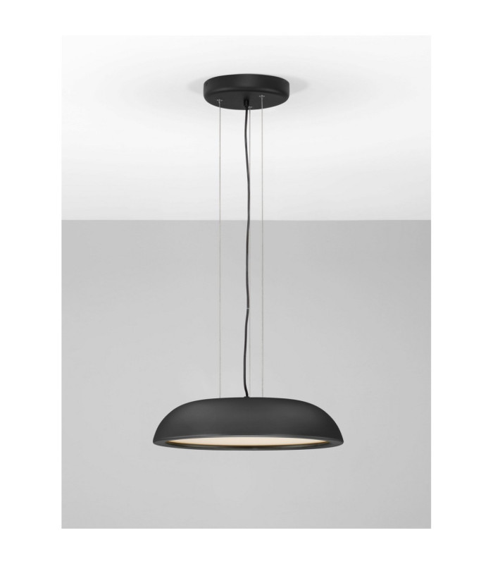 Felicia Dome Pendant Ceiling Light Sandy Black Triac Dimmable LED 25W 1765lm 3000K-4