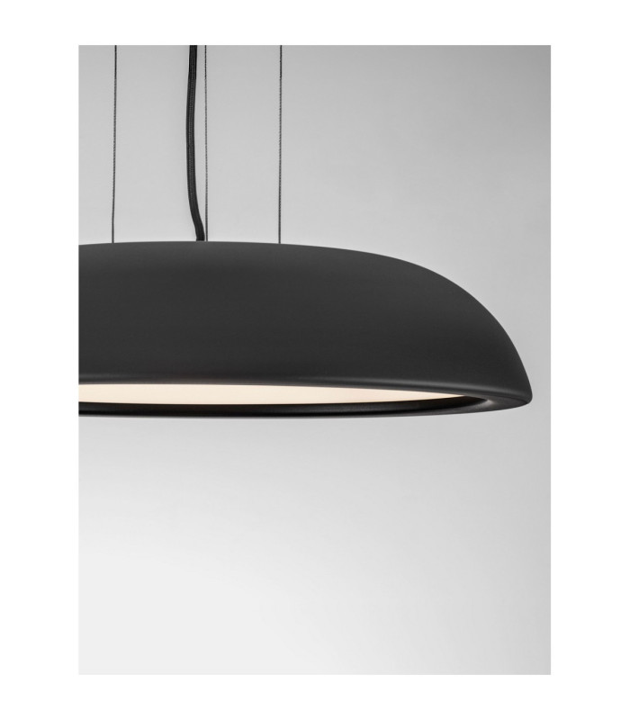 Felicia Dome Pendant Ceiling Light Sandy Black Triac Dimmable LED 25W 1765lm 3000K-6