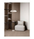 Felicia Dome Pendant Ceiling Light Sandy White Triac Dimmable LED 25W 1765lm 3000K-2