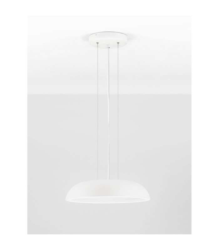 Felicia Dome Pendant Ceiling Light Sandy White Triac Dimmable LED 25W 1765lm 3000K-3