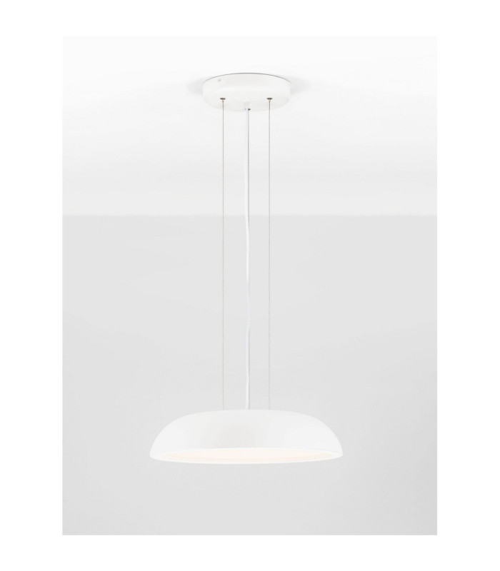 Felicia Dome Pendant Ceiling Light Sandy White Triac Dimmable LED 25W 1765lm 3000K-4