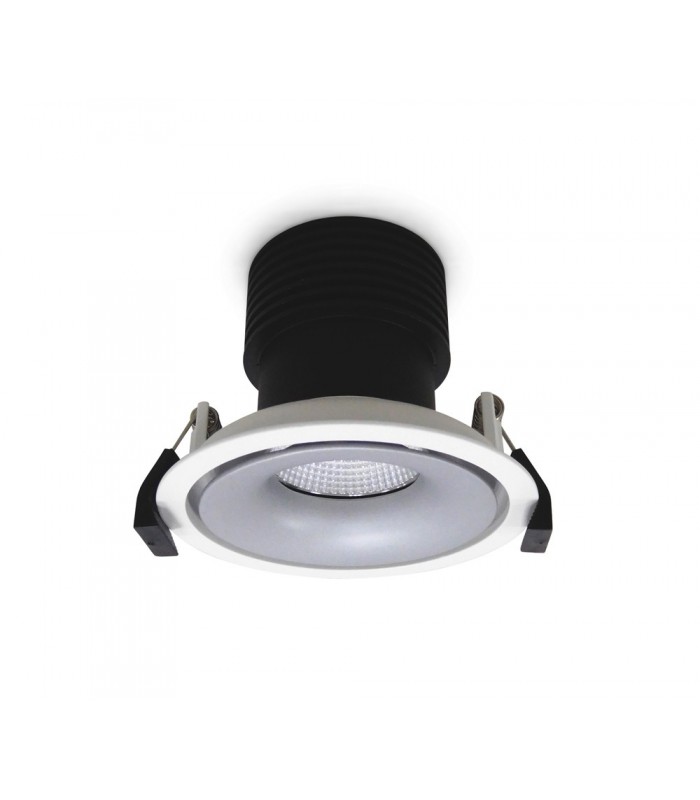 LED Recessed Round Downlight, White/Silver, 60 deg. Beam Angle, 840lm, 5000K, IP20, DRIVER NOT INC. - 2