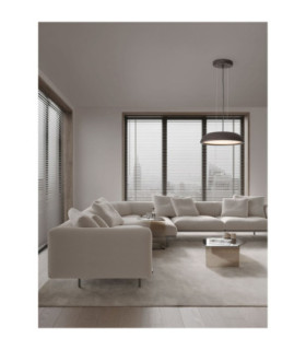 Felicia Dome Pendant Ceiling Light Brown Triac Dimmable LED 25W 1765lm 3000K-2