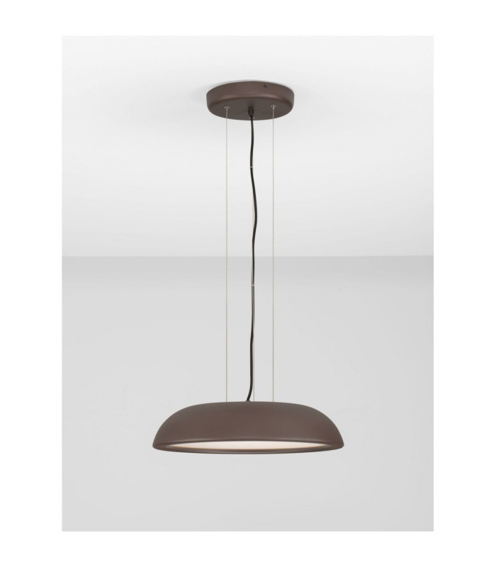 Felicia Dome Pendant Ceiling Light Brown Triac Dimmable LED 25W 1765lm 3000K-4