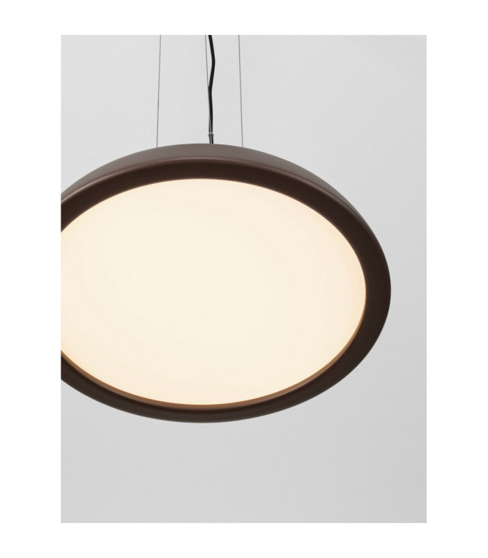 Felicia Dome Pendant Ceiling Light Brown Triac Dimmable LED 25W 1765lm 3000K-6