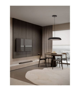 Felicia Dome Pendant Ceiling Light Sandy Black Triac Dimmable LED 44W 3051lm 3000K-2