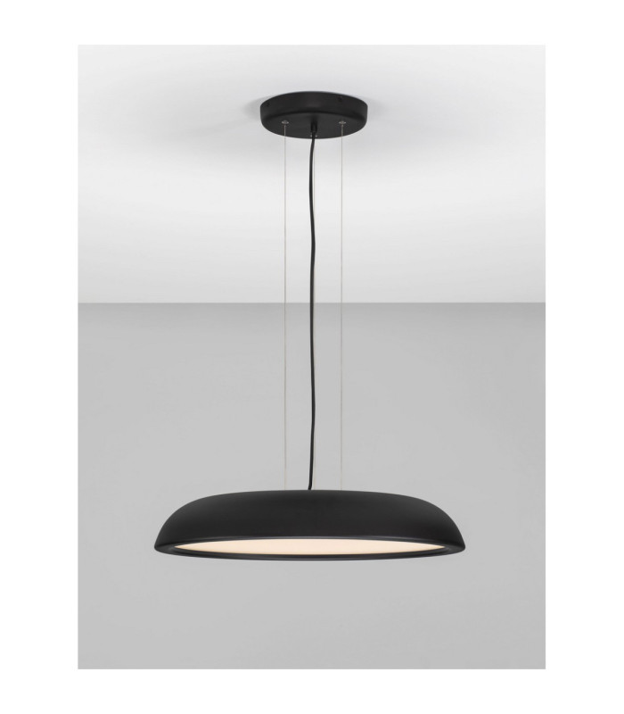 Felicia Dome Pendant Ceiling Light Sandy Black Triac Dimmable LED 44W 3051lm 3000K-4