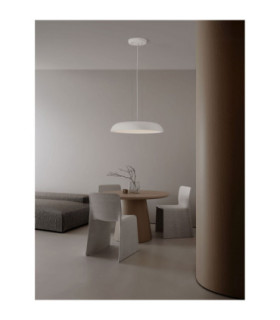 Felicia Dome Pendant Ceiling Light Sandy White Triac Dimmable LED 44W 3051lm 3000K-2