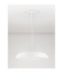 Felicia Dome Pendant Ceiling Light Sandy White Triac Dimmable LED 44W 3051lm 3000K-3
